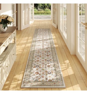 Anti-slip Faux Wool Vintage Carpet