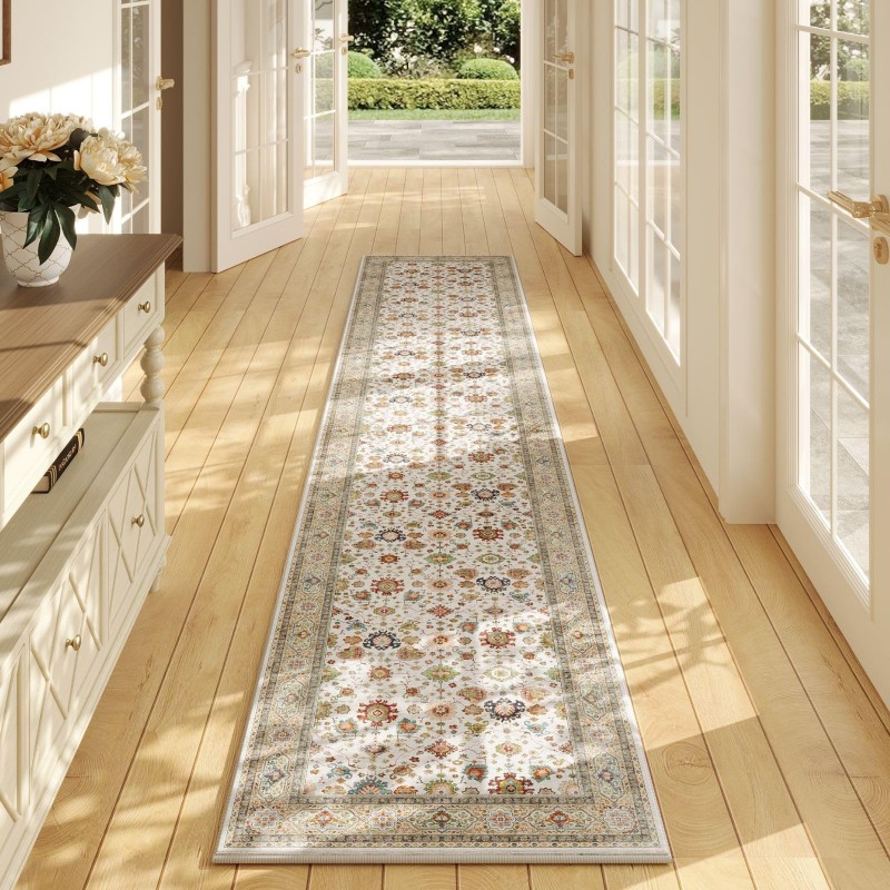 Anti-slip Faux Wool Vintage Carpet