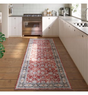 Anti-slip Faux Wool Vintage Carpet