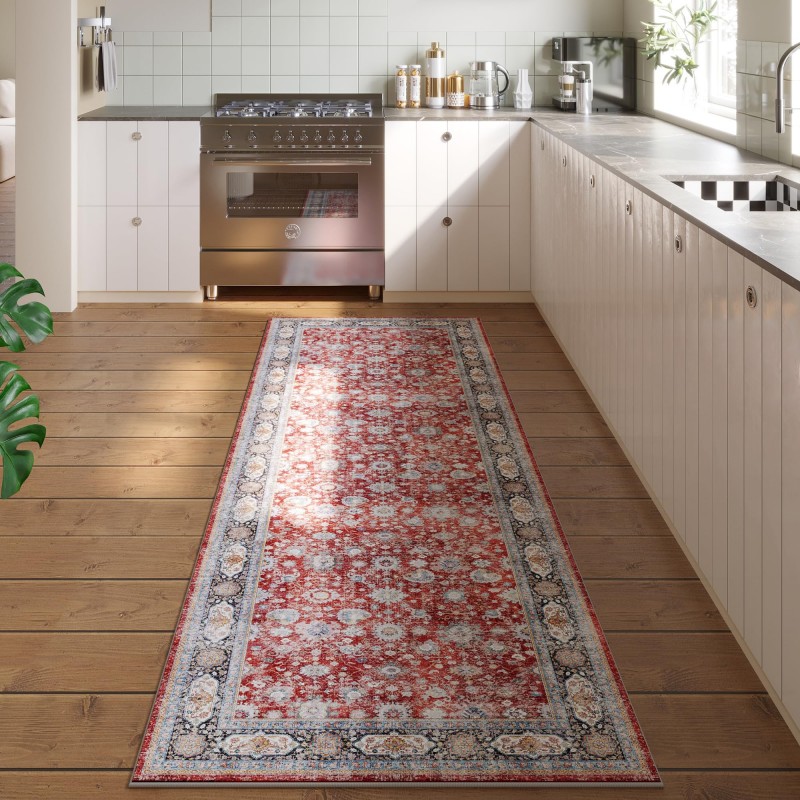 Anti-slip Faux Wool Vintage Carpet