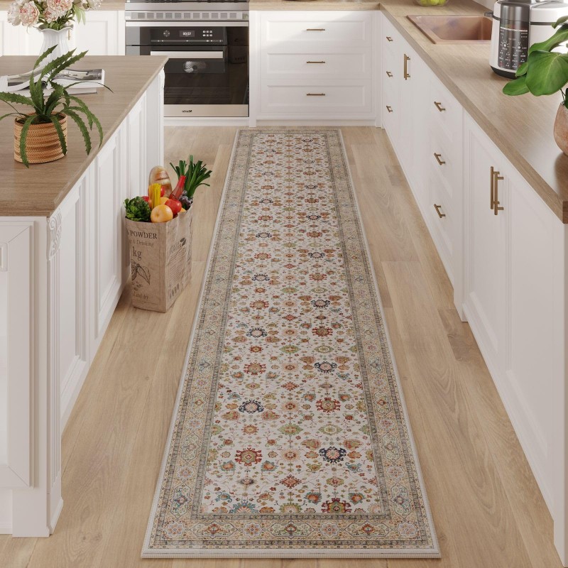 Anti-slip Faux Wool Vintage Carpet