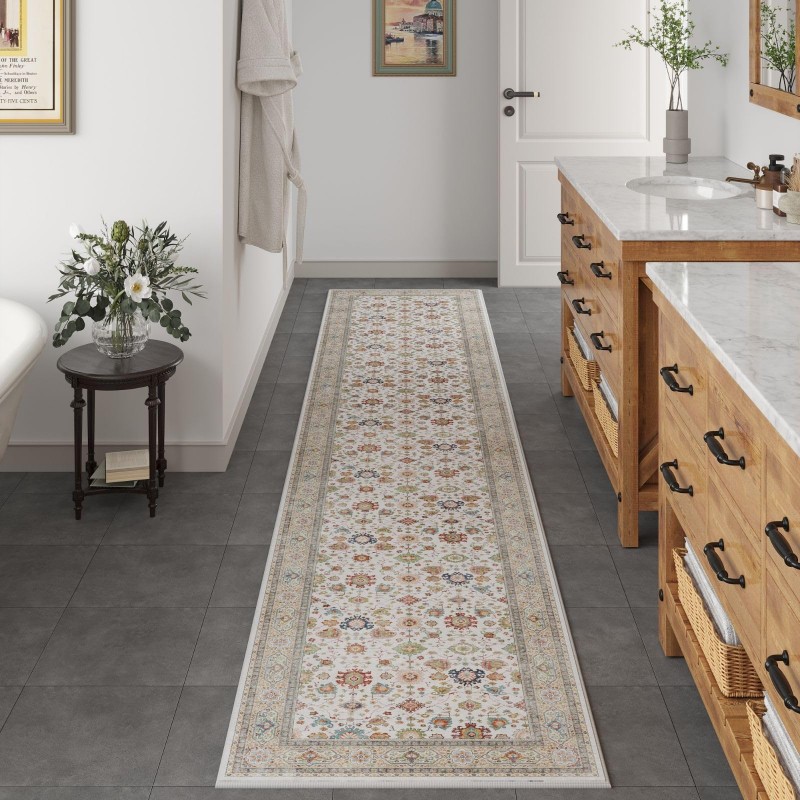 Anti-slip Faux Wool Vintage Carpet