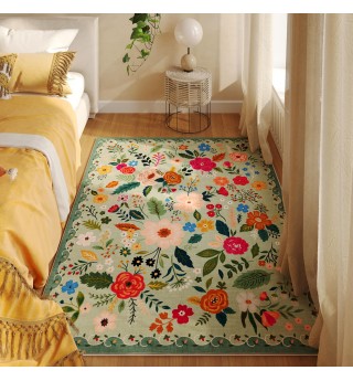 Machine washable bohemian rug