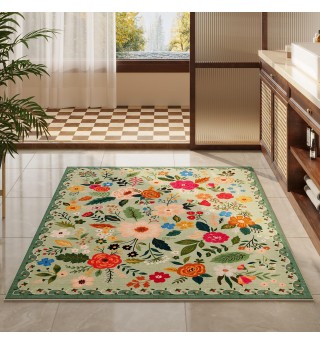 Machine washable bohemian rug