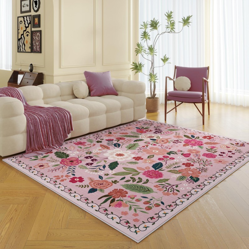 Vintage low pile large carpet