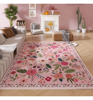 Vintage low pile large carpet