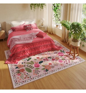 Vintage low pile large carpet