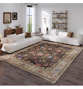 Vintage short pile large carpet