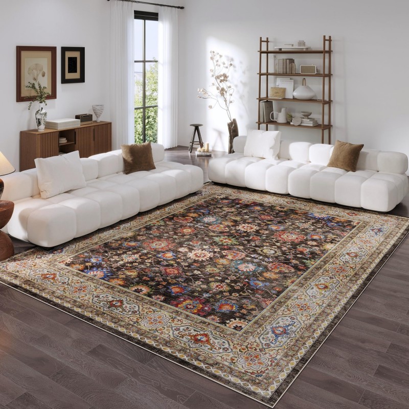 Vintage short pile large carpet
