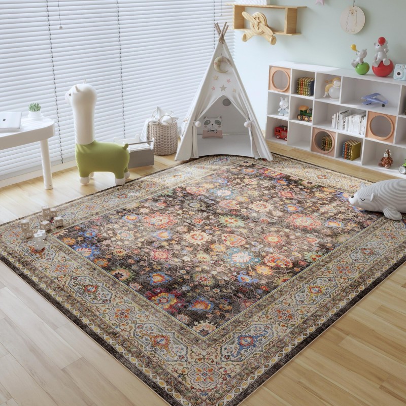 Vintage short pile large carpet