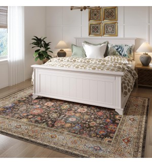 Vintage short pile large carpet
