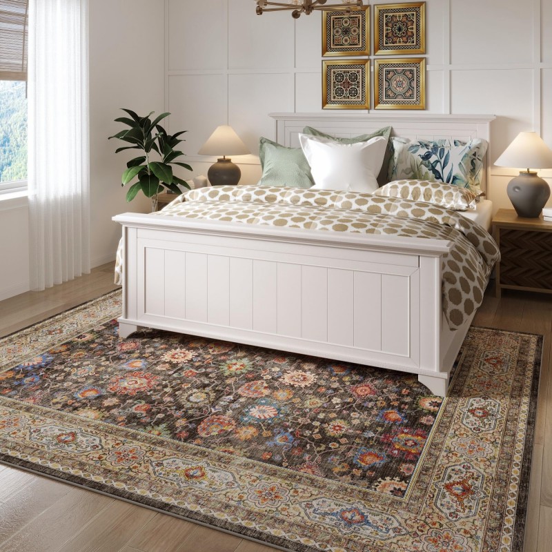 Vintage short pile large carpet