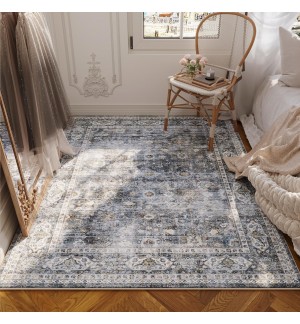 Washable Bohemian Rug